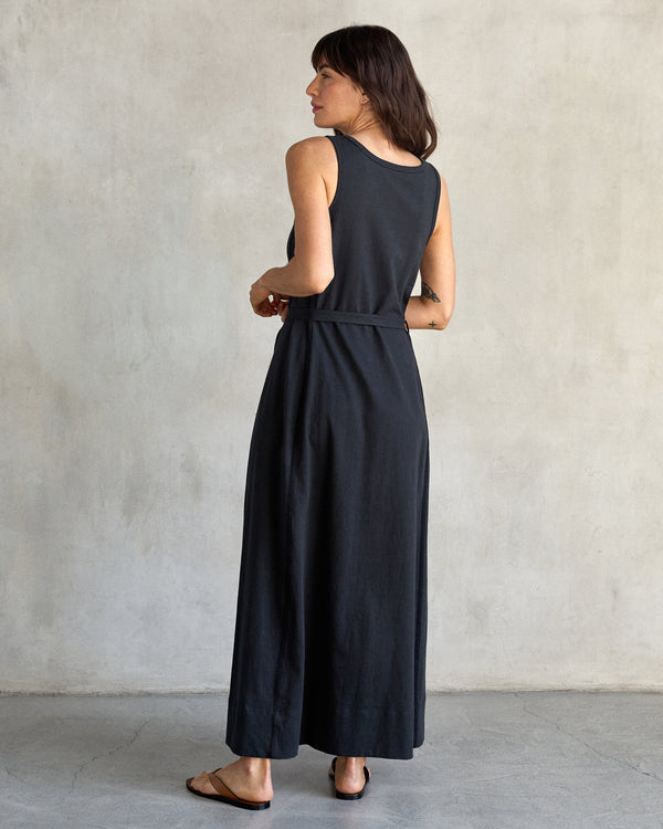 Outerknown Hermosa Tank Dress Washed Black