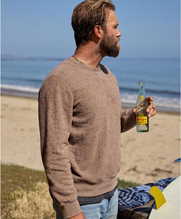 Outerknown Hightide Crew Heather Coconut