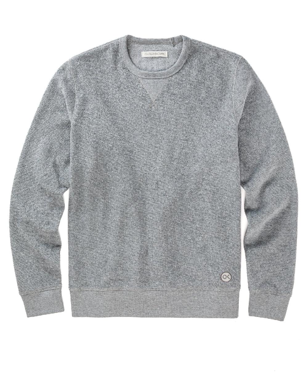 outerknown Hightide Crew Mid Heather Grey