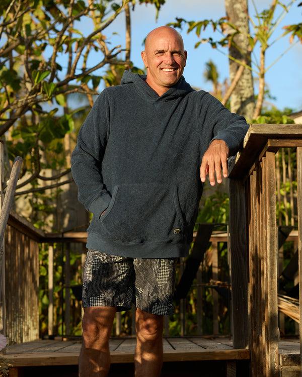 Outerknown Hightide Pullover Hoodie Heather Indigo