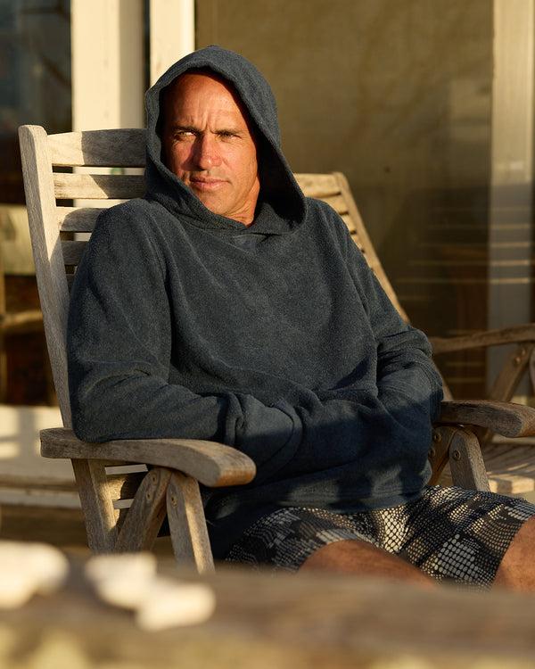 Outerknown Hightide Pullover Hoodie Heather Indigo