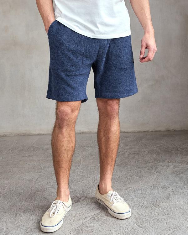 Outerknown Hightide Sweatshorts Heather Indigo