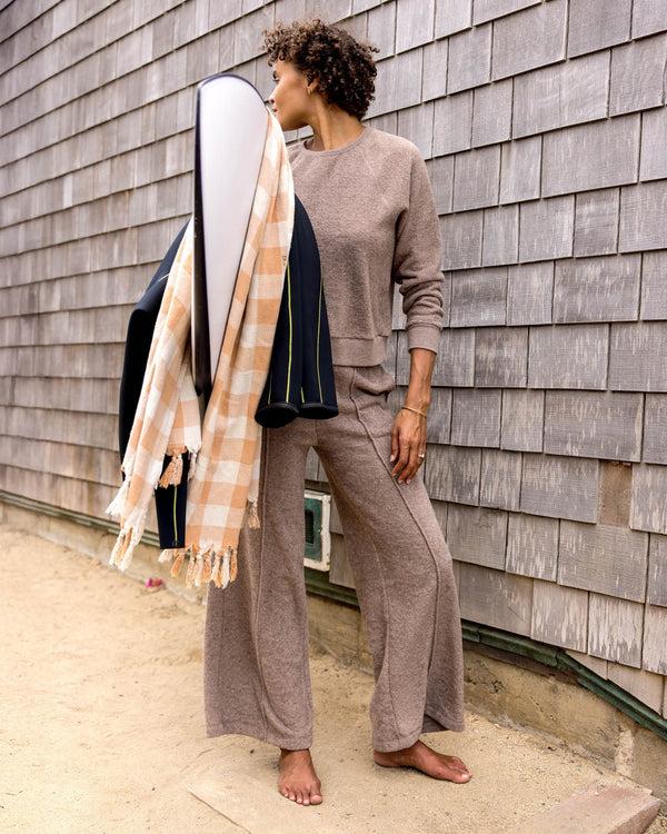 Outerknown Hightide Wide Leg Pant Heather Coconut
