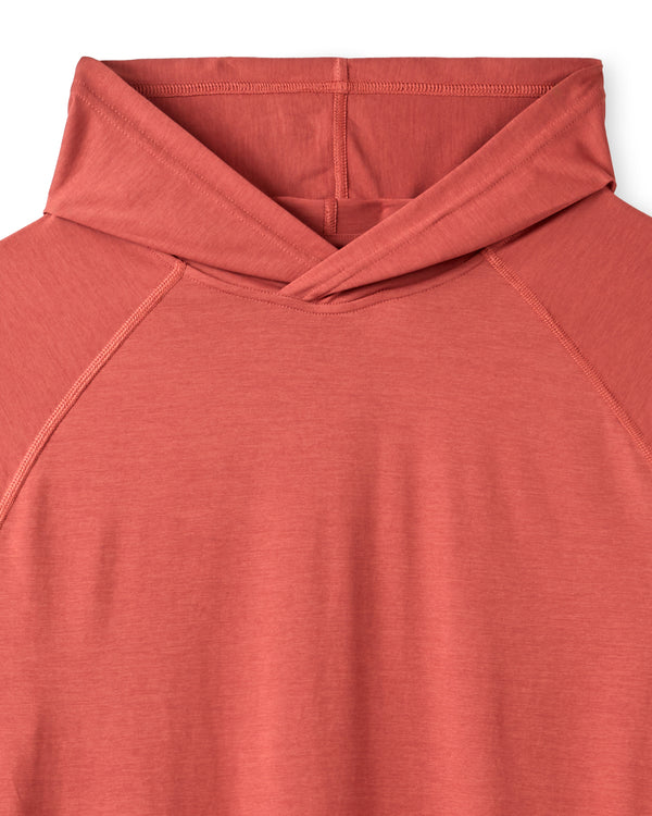 Outerknown Hooded Sun Shirt Mineral Red