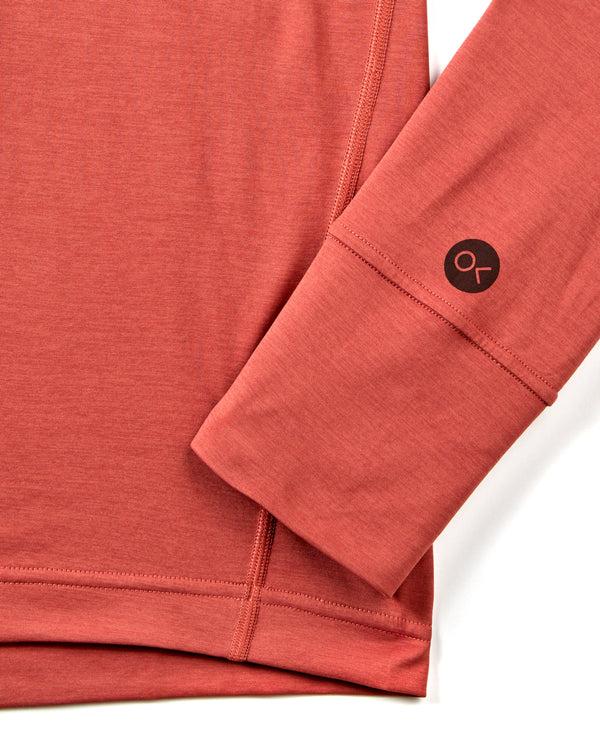 Outerknown Hooded Sun Shirt Mineral Red