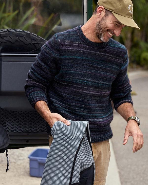 Outerknown Horizon Sweater Sea And Moon Stripe