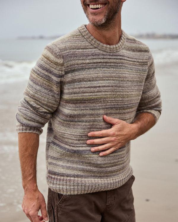 Outerknown Horizon Sweater Sea And Sand Stripe