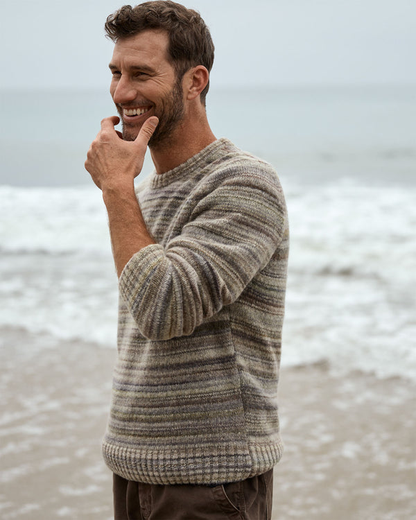 Outerknown Horizon Sweater Sea And Sand Stripe