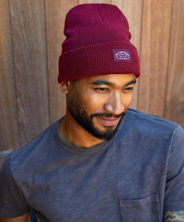 Outerknown Industrial Outerknown Tall Beanie Wine