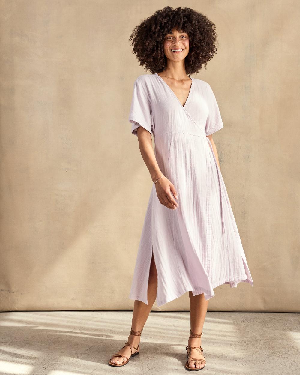 outerknown Luna Wrap Dress Daybreak