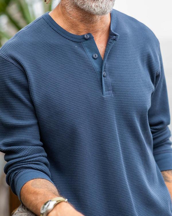 Outerknown Maritime Waffle Henley Big Dipper