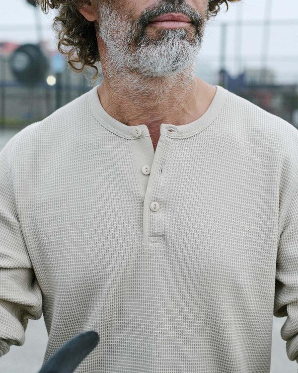 Outerknown Maritime Waffle Henley Sandstone