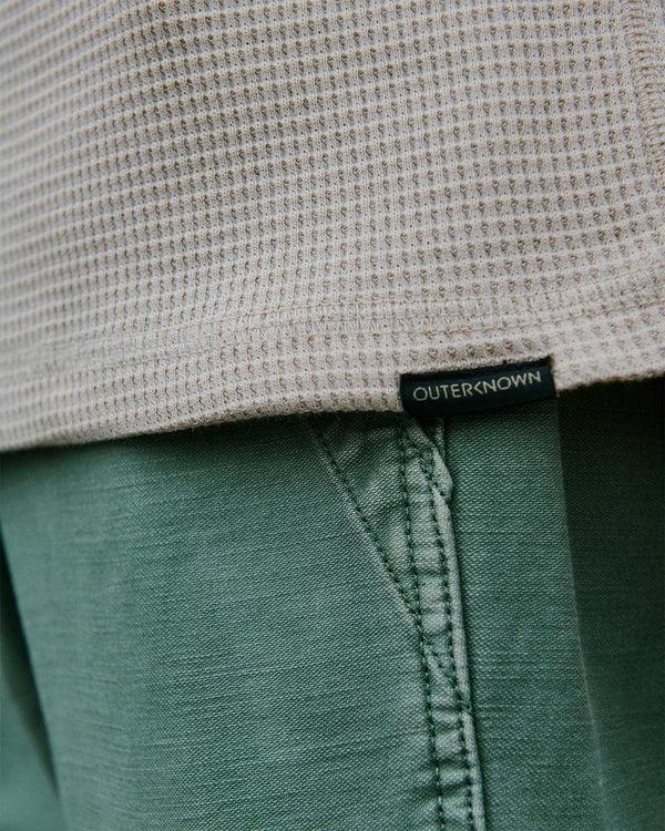 Outerknown Maritime Waffle Henley Sandstone