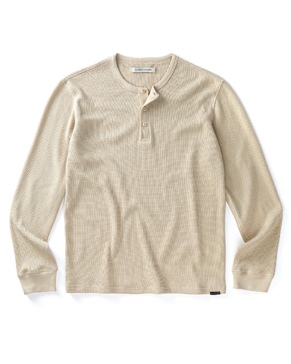 outerknown Maritime Waffle Henley Sandstone