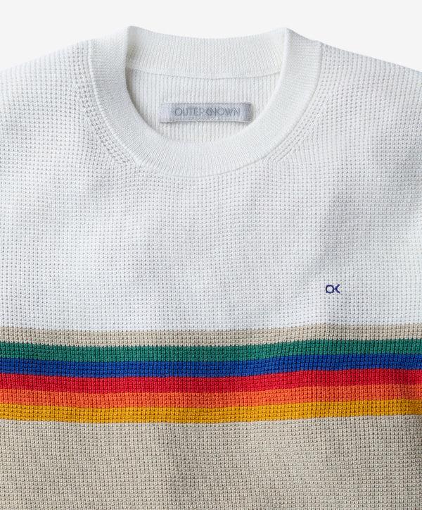 Outerknown Nostalgic Sweater Oatmeal Rainbow