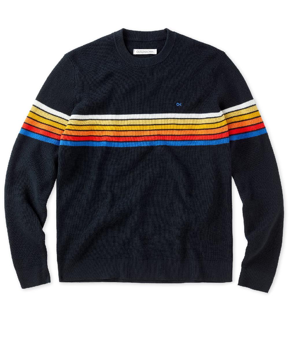 outerknown Nostalgic Sweater OK Black Rainbow
