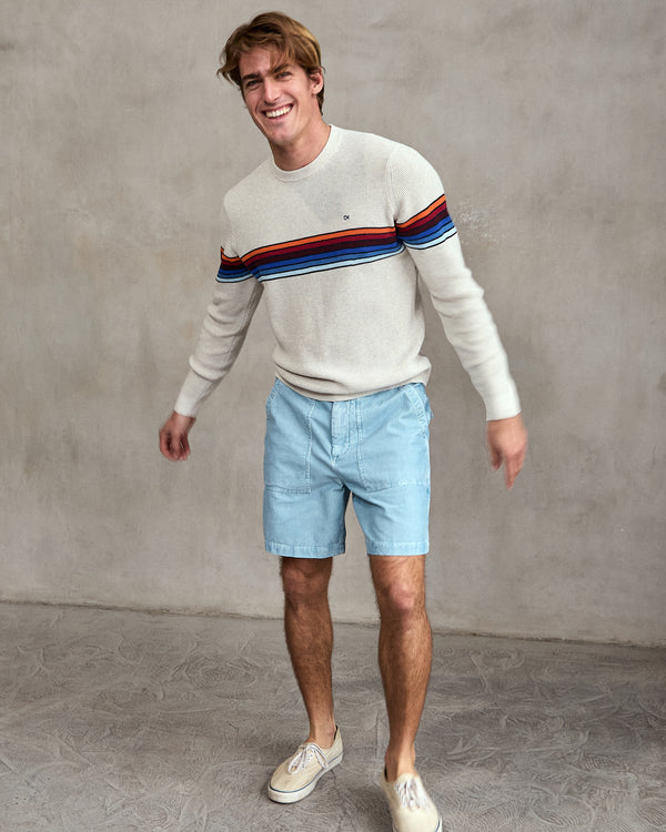 Outerknown Nostalgic Sweater OK Ecru Rainbow