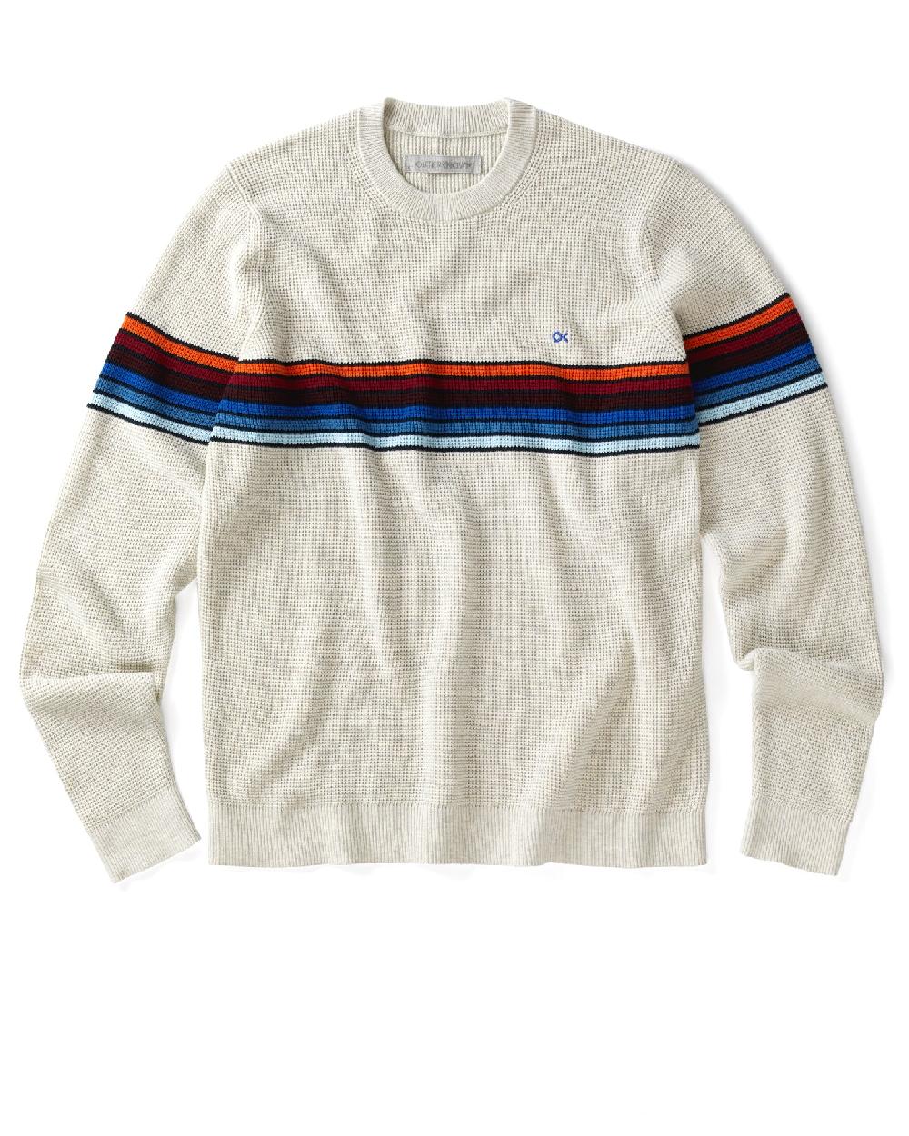 outerknown Nostalgic Sweater OK Ecru Rainbow