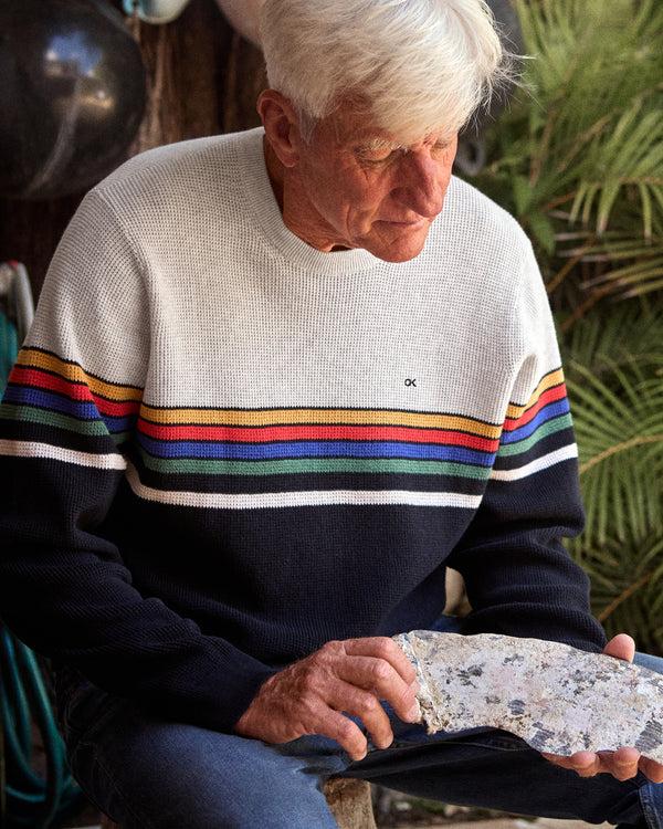 Outerknown Nostalgic Sweater OK Retro Rainbow