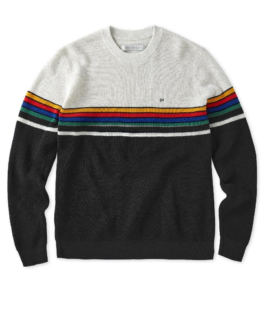 outerknown Nostalgic Sweater OK Retro Rainbow