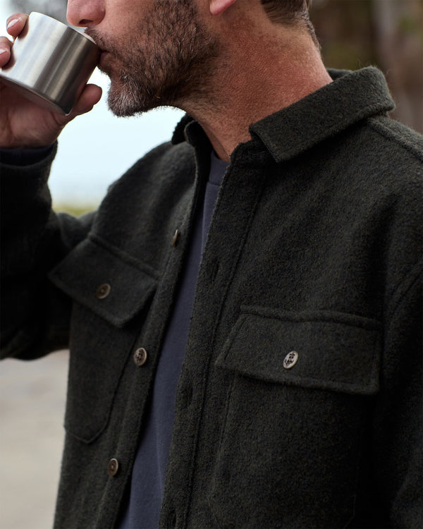 Outerknown Odyssey CPO Jacket Heather Olive