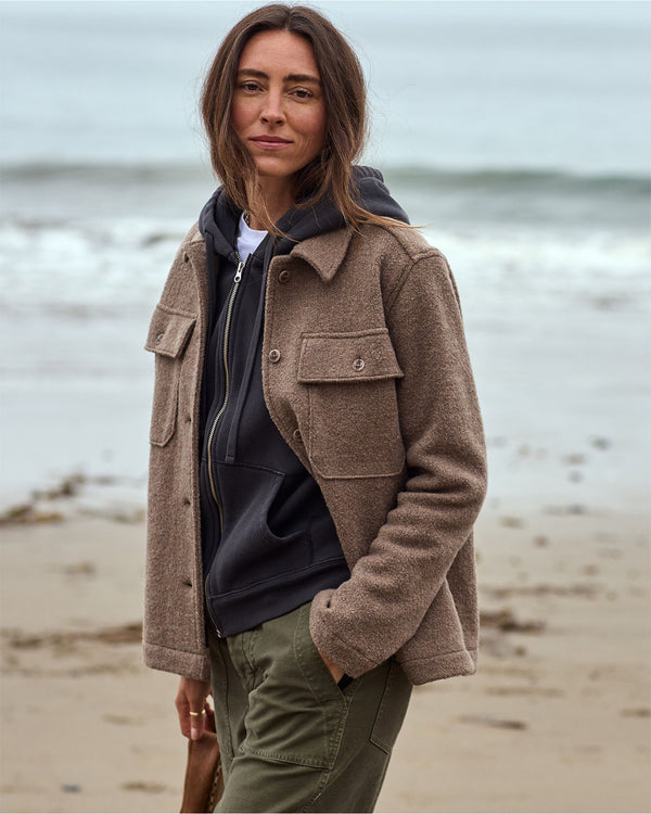 Outerknown Odyssey CPO Shirt Jacket Heather Beige