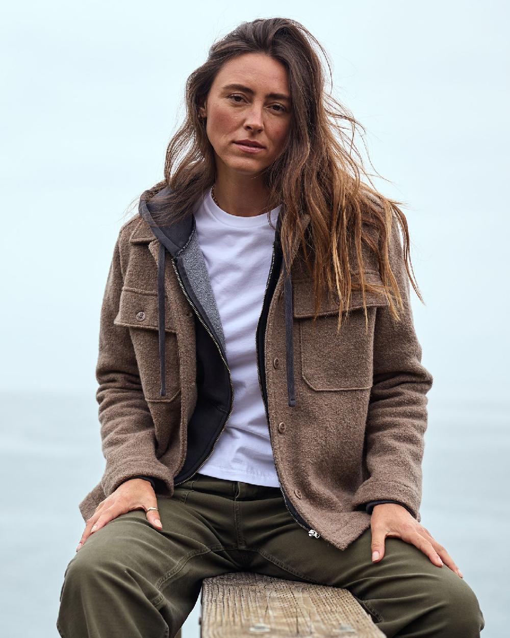 outerknown Odyssey CPO Shirt Jacket Heather Beige