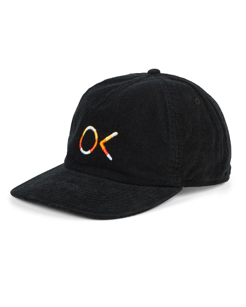 outerknown OK Nostalgic Cord 5-Panel Pitch Black
