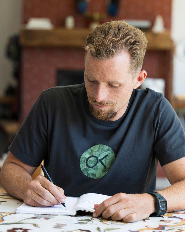 Outerknown OK Pattern Dot Tee Charcoal