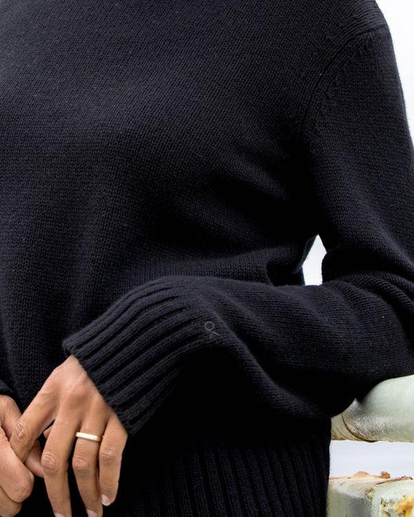 Outerknown Roma Sweater Pitch Black