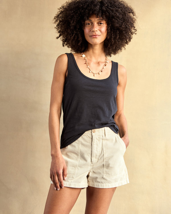 Outerknown Saltwater Slub Tank Pitch Black