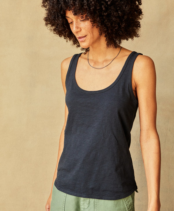 Outerknown Saltwater Slub Tank Pitch Black