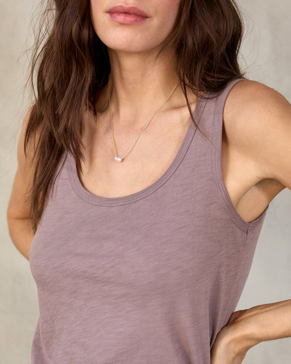 Outerknown Saltwater Slub Tank Purple Dusk