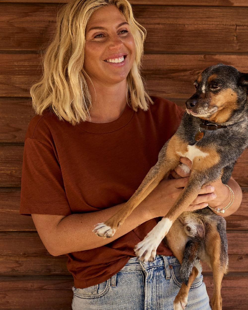 outerknown Saltwater Slub Tee Copper