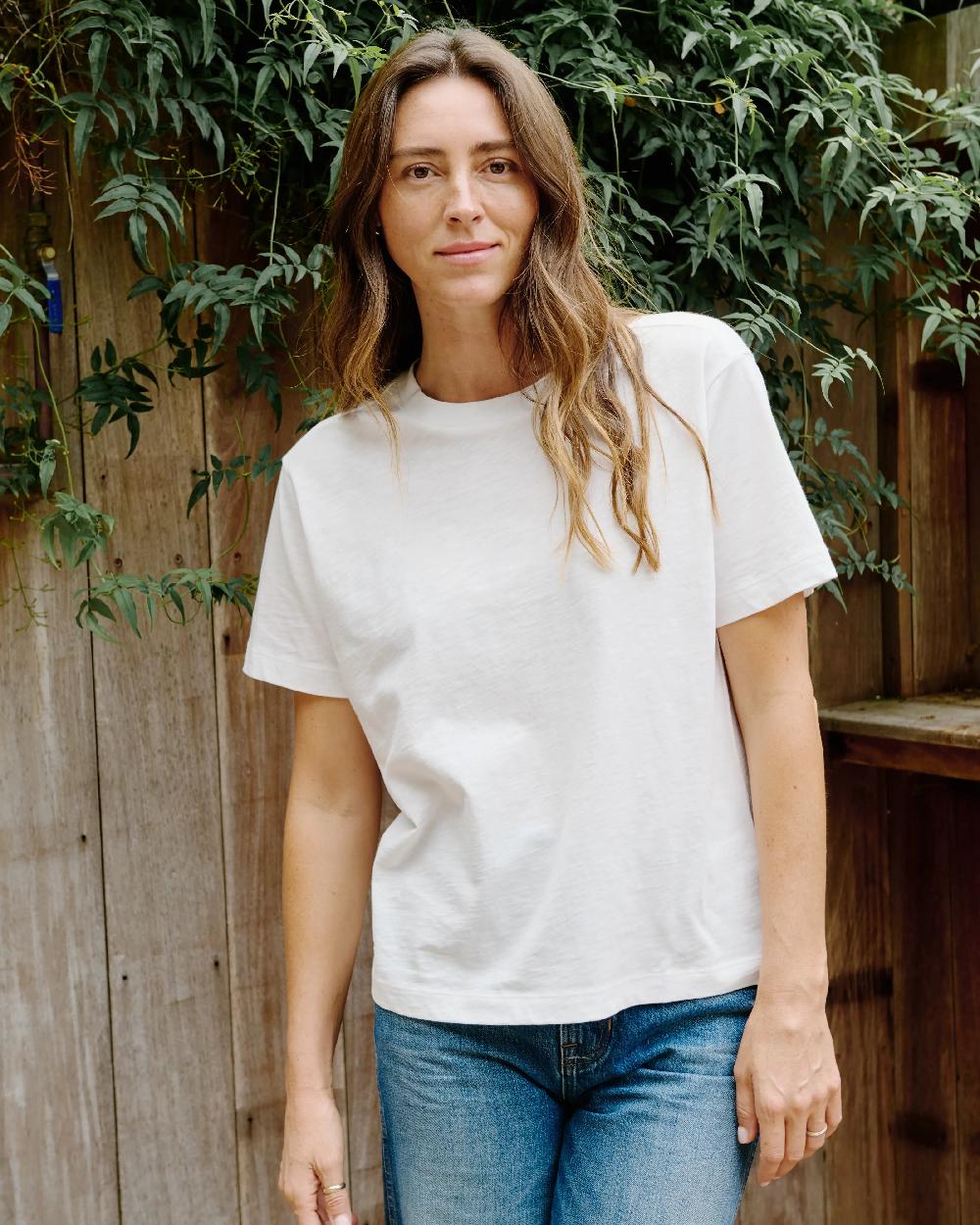 outerknown Saltwater Slub Tee Salt