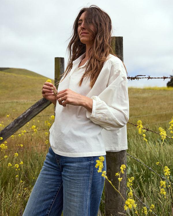 Outerknown Seabreeze Popover Shirt Salt