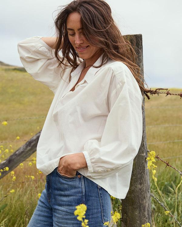 Outerknown Seabreeze Popover Shirt Salt