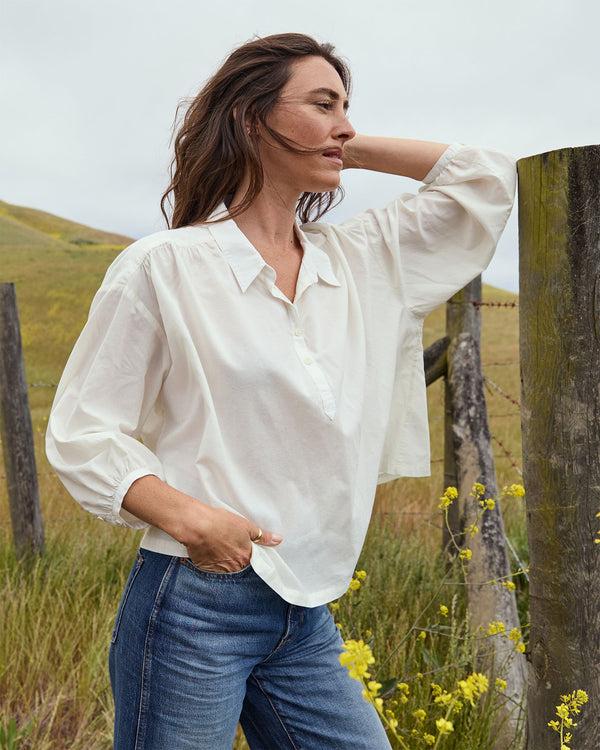 Outerknown Seabreeze Popover Shirt Salt