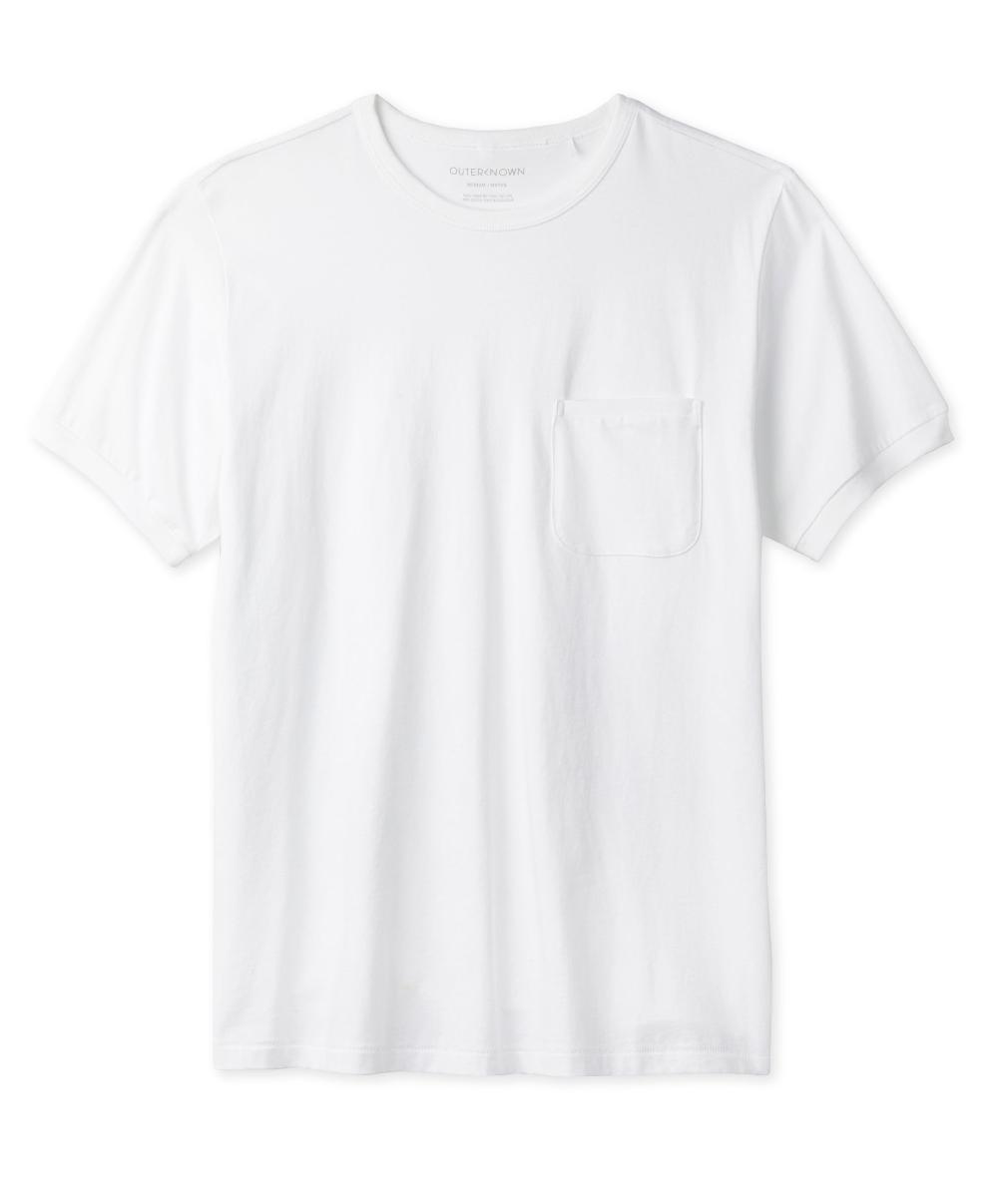 outerknown Sojourn Pocket Tee Bright White