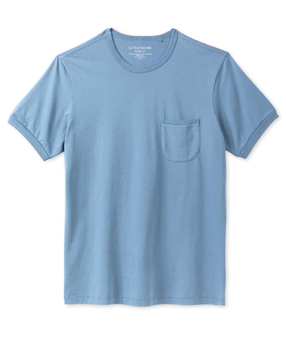 outerknown Sojourn Pocket Tee French Blue
