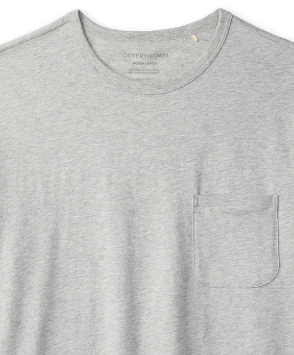 Outerknown Sojourn Pocket Tee Heather Grey