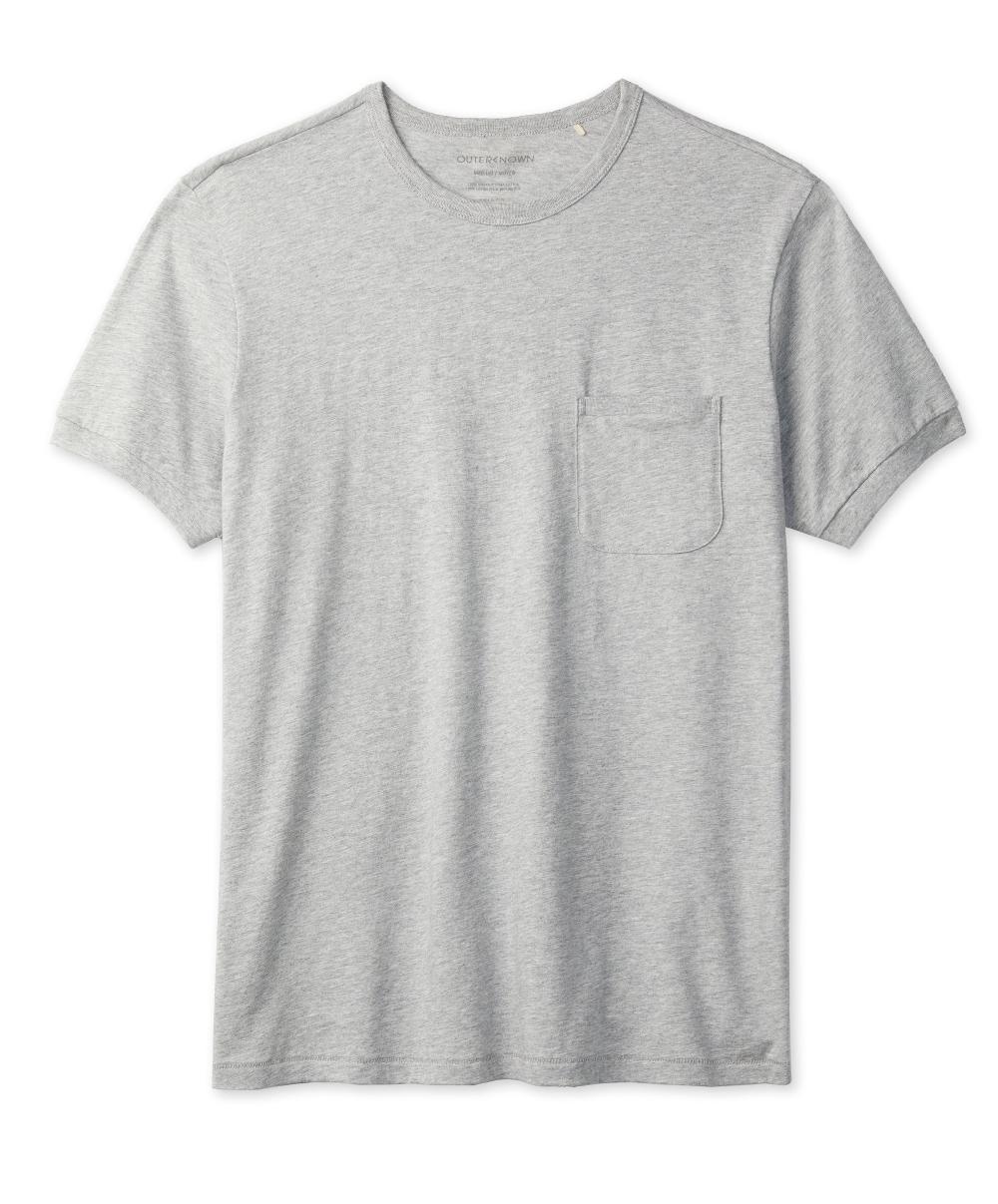 outerknown Sojourn Pocket Tee Heather Grey