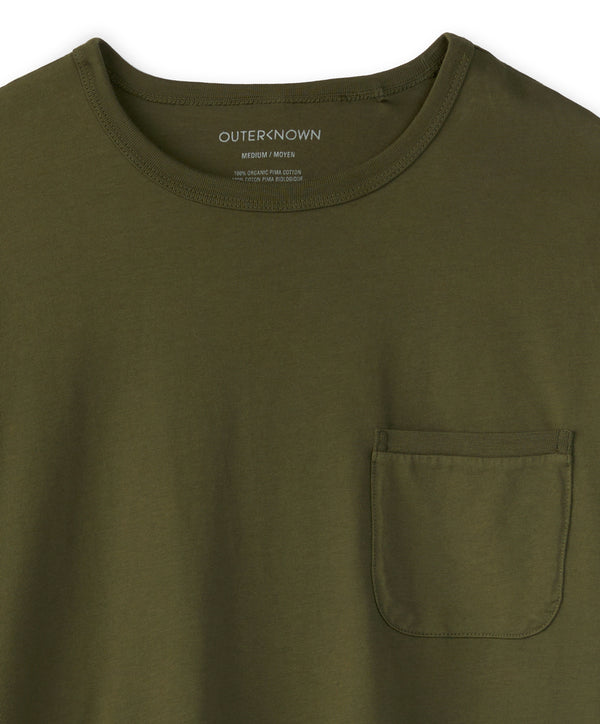 Outerknown Sojourn Pocket Tee Olive Night