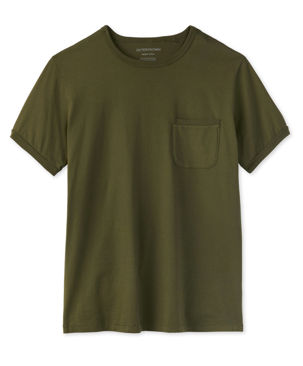 outerknown Sojourn Pocket Tee Olive Night