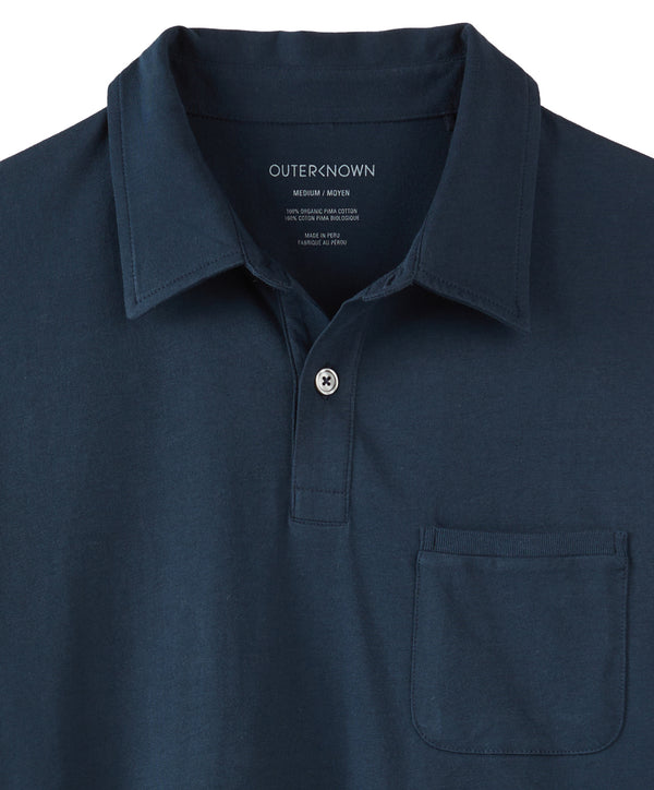Outerknown Sojourn Polo Indigo