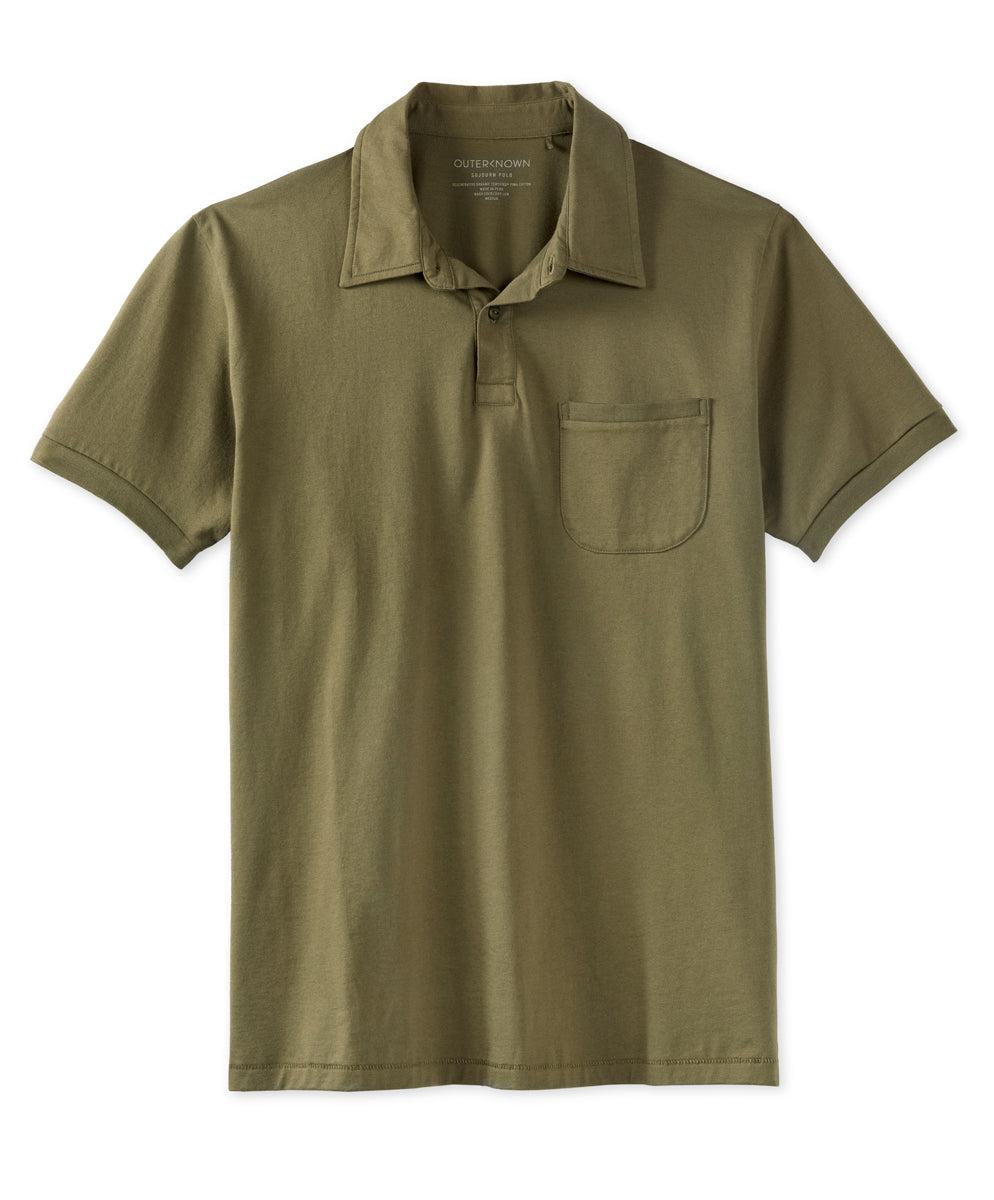 outerknown Sojourn Polo Olive Night