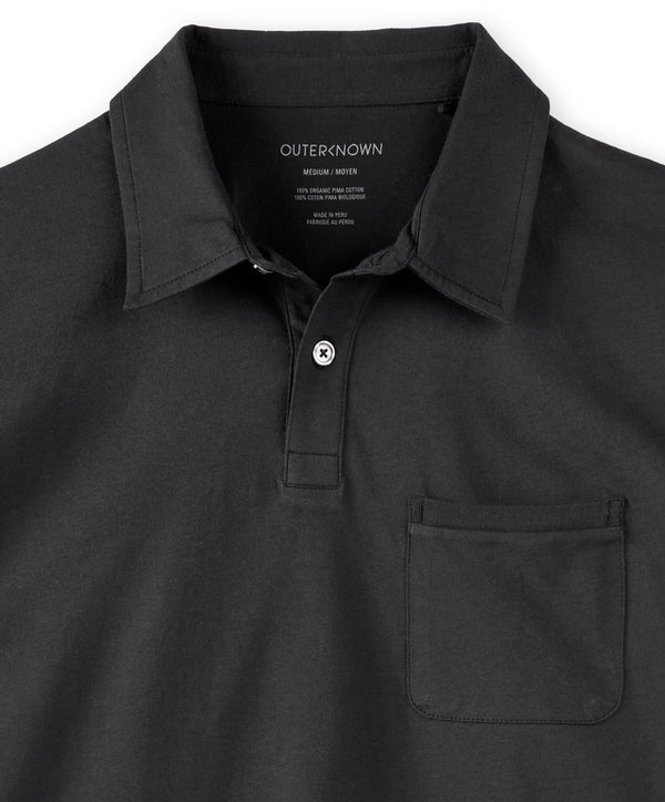 Outerknown Sojourn Polo Pitch Black