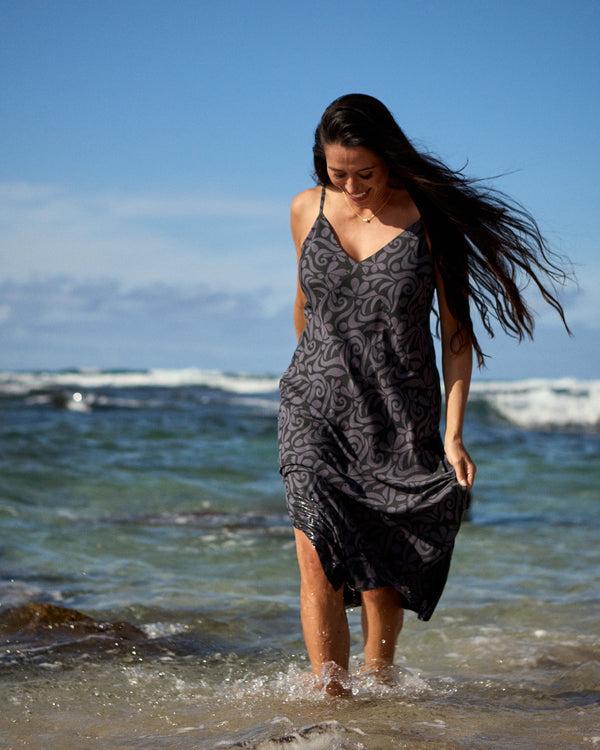 Outerknown Solstice Slip Dress Storm Bailey