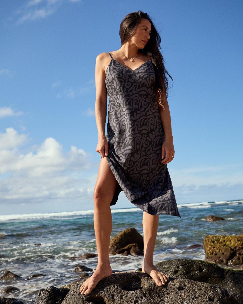 outerknown Solstice Slip Dress Storm Bailey
