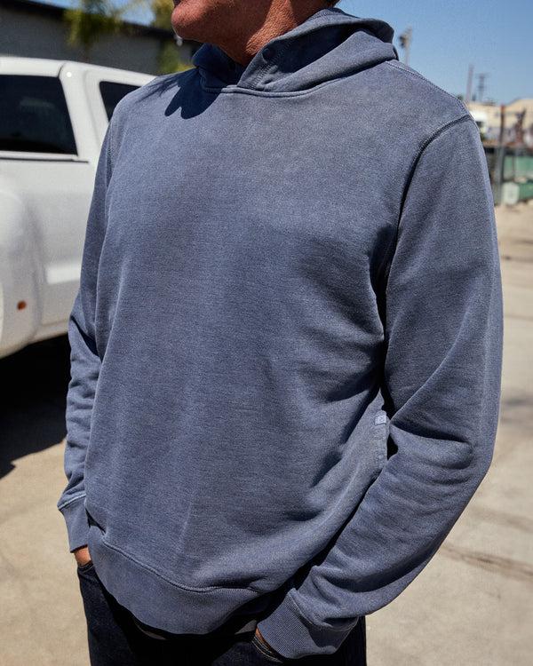 Outerknown Sur Snap Hoodie Admiral Blue
